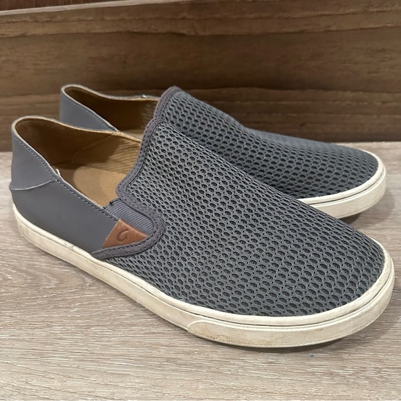 Olukai Pehuea Slip On Shoes Pavement Gray Size 10 - Picture 11 of 14
